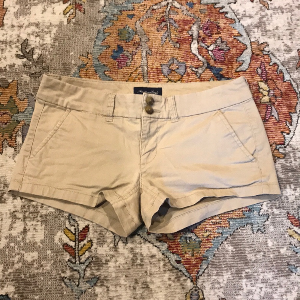 AE STRETCH KHAKI SHORTS 2